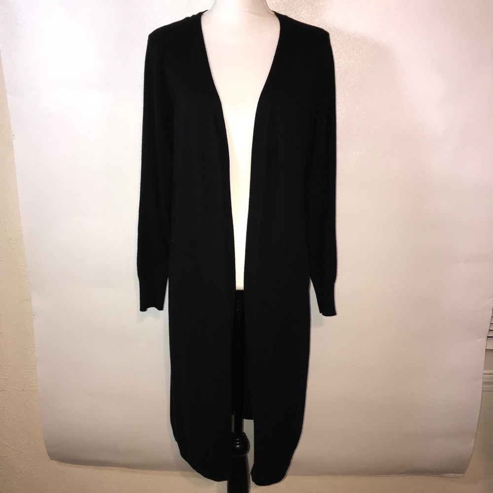 Vila Milano Black Long Cardigan